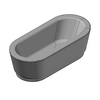 Kaldewei  - Bath 115-7 classic duo oval with wide casing 180x80 - 115-7 Classic Duo Oval Wide with housing 180x80 3D dxf