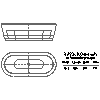 Kaldewei  - Bath 115-7 classic duo oval with wide casing 180x80 - 115-7 classic duo oval with wide casing 180x80 2D dxf