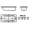 Kaldewei  - Bath 261 NOVOLA set 170x80 - 261 NOVOLA set 170x80 2D dxf