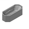 Kaldewei  - Bath 953 vaio duo 8 180x80 - 953 Vaio Duo 8 180x80 3D dxf