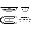 Kaldewei  - Bath 953 vaio duo 8 180x80 - 953 vaio duo 8 180x80 2D dxf