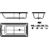 Kaldewei  - Bath 697 puro 190x90 - 697 puro 190x90 2D dxf