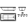 Kaldewei Polska - Wanna  696 puro 190x90 - 2D dwg