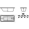 Kaldewei  - Bath 683 puro 160x70 - 2D dwg