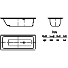 Kaldewei  - Bath 688 puro 170x70 - 688 puro 170x70 2D dxf