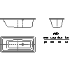 Kaldewei  - Bath 684 puro 160x70 - 684 puro 160x70 2D dxf