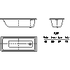 Kaldewei Polska - Wanna  687 puro 170x70 - 687 puro 170x70 2D dxf