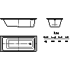 Kaldewei  - Bath 652 puro 170x75 - 652 puro 170x75 2D dxf