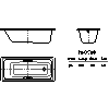 Kaldewei  - Bath 685 puro star 160x70 - 2D dwg