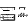 Kaldewei  - Bath 655 puro star 180x80 - 2D dwg