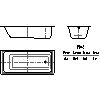 Kaldewei Polska - Wanna  653 puro 180x80 - 2D dwg