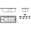 Kaldewei Polska - Wanna  656 puro 170x75 - 656 puro 170x75 2D dxf