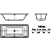 Kaldewei Polska - Wanna  664 puro duo 180x80 - 664 puro duo 180x80 2D dxf