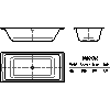 Kaldewei  - Bath 665 puro duo 190x90 - 665 puro duo 190x90 2D dxf