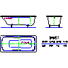 Kaldewei  - Bath 620 dyne set 170x75 - 2D dwg
