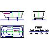 Kaldewei Polska - Wanna  624 dyna set 150x75 - 2D dwg