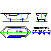 Kaldewei  - Bath 716 roundabout 6 206x80 - 716 roundabout 6 206x80 2D dxf