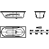 Kaldewei Polska - Wanna  954 vaio set 170x75 - 954 vaio set 170x75 2D dxf