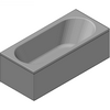 Kaldewei  - Bath 133 centro duo 180x80 - 133 Centro Duo 180x80 3D dxf