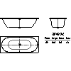 Kaldewei Polska - Wanna  133 centro duo 180x80 - 2D dwg