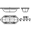 Kaldewei  - Bath 182 mega duo 214x90 6 - 2D dwg