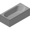 Kaldewei  - Bath 114 classic duo 190x90 - 114 Classic Duo 190x90 3D dxf