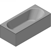 Kaldewei  - Bath 110 classic duo 180x80 - 110 Classic Duo 180x80 3D dxf