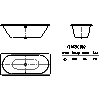 Kaldewei  - Bath 103 classic duo 160x70 - 2D dwg