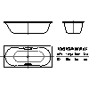 Kaldewei Polska - Wanna  257 novola duo star 180x80 - 2D dwg