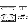 Kaldewei  - Bath 180 mega duo 180x90 - 180 mega duo 180x90 2D dxf