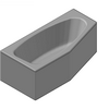 Kaldewei  - Bath 830 Mini rights 157x75 - 830 Mini rights 157x75 3D dxf