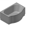 Kaldewei  - Bath 150-6 duo pool 150x100 - Duo Pool 150-6 150x100 3D dxf