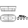 Kaldewei  - Bath 951-7 vaio duo oval with housing 180x80 - 951-7 vaio duo oval with housing 180x80 2D dxf