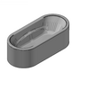 Kaldewei  - Bath 951 vaio duo oval 180x80 - 951 Vaio Duo Oval 180x80 3D dxf