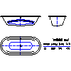 Kaldewei  - Bath 951 vaio duo oval 180x80 - 951 vaio duo oval 180x80 2D dxf