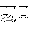 Kaldewei  - Bath 828-1 studio left 170x90 - 828-1 studio left 170x90 2D dxf