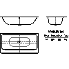 Kaldewei  - Bath Asymmetric 744 asymmetric 190x100 - 744 asymmetric 190x100 2D dxf