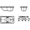 Kaldewei  - Bath 330 SANIFORM plus star 140x70 - 330 SANIFORM plus star 140x70 2D dxf