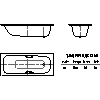 Kaldewei  - Bath 334 SANIFORM plus star 170x73 - 2D dwg