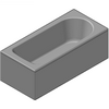 Kaldewei  - Bath 372-1 SANIFORM plus 160x75 - 372-1 Saniform Plus 160x75 3D dxf