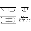 Kaldewei Polska - Wanna  372-1 saniform plus 160x75 - 372-1 saniform plus 160x75 2D dxf