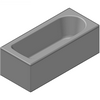 Kaldewei  - Bath 362-1 Saniform Plus 160x70 - 362-1 Saniform Plus 160x70 3D dxf