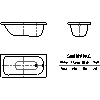 Kaldewei  - Bath 360-1 SANIFORM plus 140x70 - 2D dwg