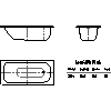 Kaldewei  - Bath 361-1 SANIFORM plus 150x70 - 361-1 SANIFORM plus 150x70 2D dxf