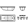 Kaldewei  - Bath 371-1 SANIFORM plus 170x73 - 371-1 SANIFORM plus 170x73 2D dxf