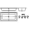 Kaldewei  - Bath BASSINO 144-6 BASSINO 200x100 - 144-6 BASSINO 200x100 2D dxf