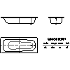 Kaldewei  - Bath 245 SANIFORM medium 170x70 - 245 SANIFORM medium 170x70 2D dxf