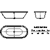 Kaldewei  - Bath 111 classic duo oval 180x80 - 111 classic duo oval 180x80 2D dxf