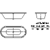 Kaldewei  - Bath 113 classic duo oval 170x75 - 113 classic duo oval 170x75 2D dxf