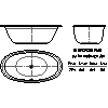 Kaldewei  - Bath 232-7 ELLIPSO duo oval housing 190x100 - 232-7 ELLIPSO duo oval housing 190x100 2D dxf